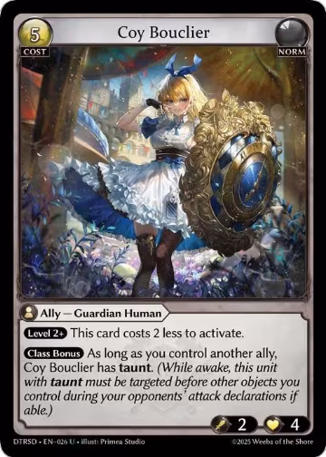 Coy Bouclier (26), Distorted Reflections Starter Decks — Grand Archive card price