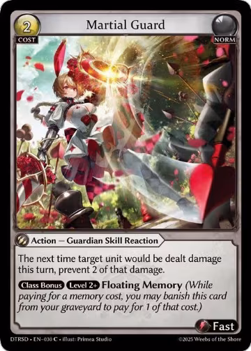 Martial Guard (30), Distorted Reflections Starter Decks — Grand Archive card price