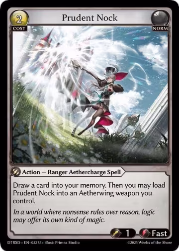 Prudent Nock (32), Distorted Reflections Starter Decks — Grand Archive card price