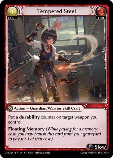 Tempered Steel (41), Distorted Reflections Starter Decks — Grand Archive card price