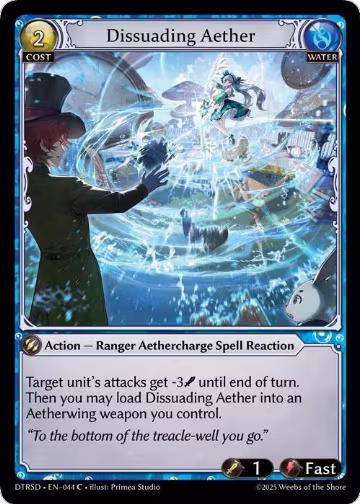 Dissuading Aether (44), Distorted Reflections Starter Decks — Grand Archive card price