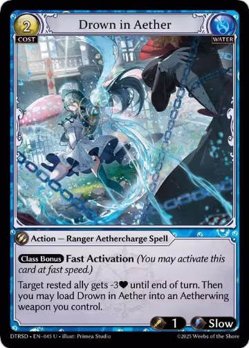 Drown in Aether (45), Distorted Reflections Starter Decks — Grand Archive card price