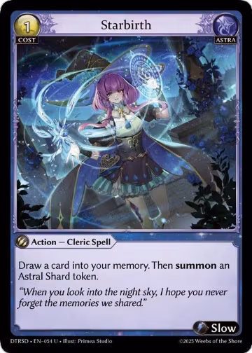 Starbirth (54), Distorted Reflections Starter Decks — Grand Archive card price