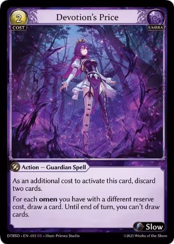 Devotion's Price (55) — card price