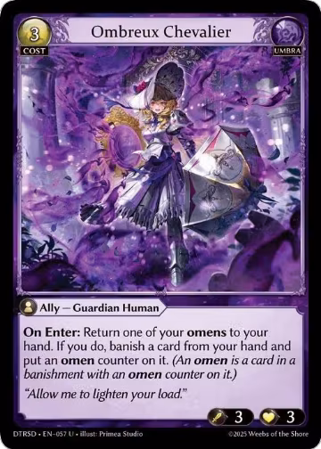 Ombreux Chevalier (57), Distorted Reflections Starter Decks — Grand Archive card price