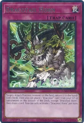 Dracotail Horn (JUSH-EN010), Justice Hunters — Yu-Gi-Oh! card price