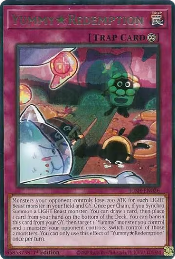 YummyRedemption (JUSH-EN026), Justice Hunters — Yu-Gi-Oh! card price