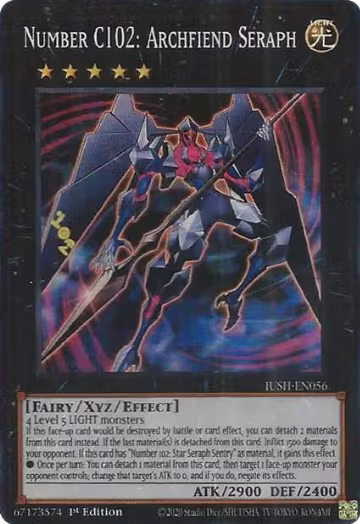 Number C102: Archfiend Seraph (JUSH-EN056), Justice Hunters — Yu-Gi-Oh! card price