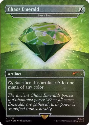 Chaos Emerald - Lotus Petal (7031) (7031), Secret Lair Drop Series — Magic card price