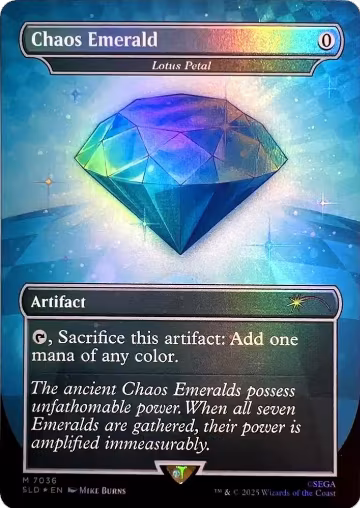 Chaos Emerald - Lotus Petal (7036) (7036), Secret Lair Drop Series — Magic card price