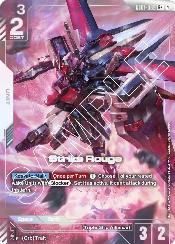 Strike Rouge (R+) (GD01-069), Newtype Rising — Gundam card price
