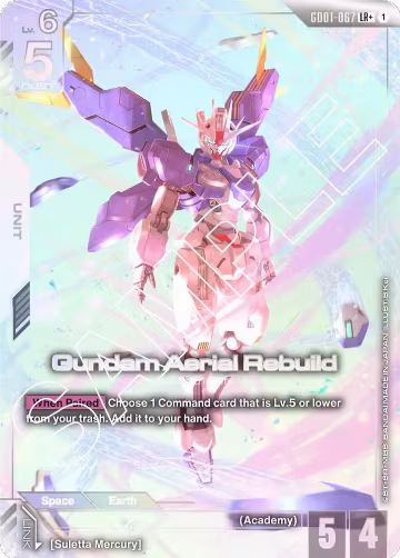 Gundam Aerial Rebuild (LR+) (GD01-067) — card price