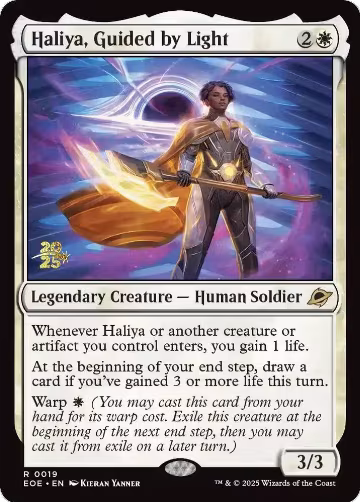 Haliya, Guided by Light (19), Prerelease Cards — Magic card price