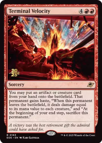 Terminal Velocity (163), Prerelease Cards — Magic card price