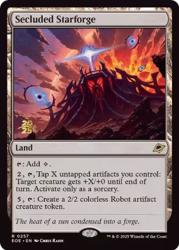 Secluded Starforge (257), Prerelease Cards — Magic card price