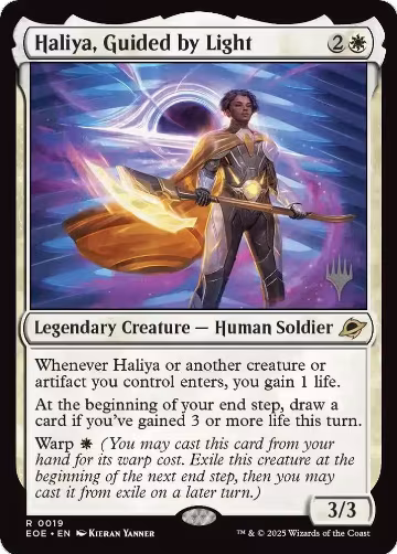Haliya, Guided by Light (19), Promo Pack: Edge of Eternities — Magic card price
