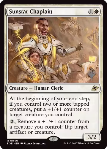 Sunstar Chaplain (40), Promo Pack: Edge of Eternities — Magic card price