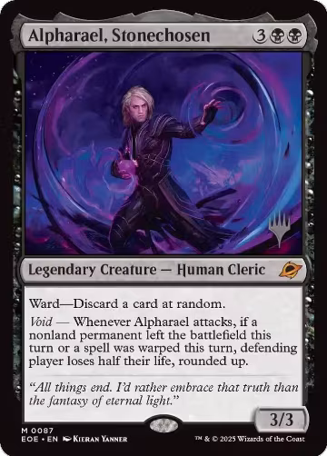 Alpharael, Stonechosen (87), Promo Pack: Edge of Eternities — Magic card price