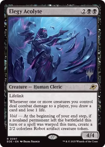 Elegy Acolyte (97), Promo Pack: Edge of Eternities — Magic card price