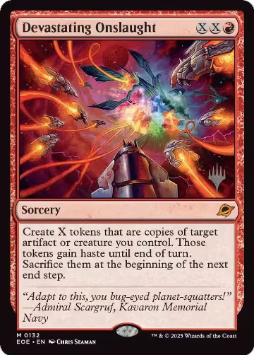 Devastating Onslaught (132), Promo Pack: Edge of Eternities — Magic card price