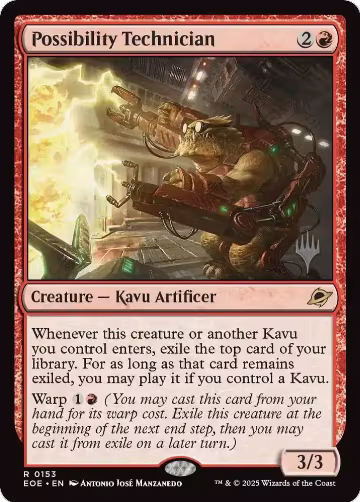 Possibility Technician (153), Promo Pack: Edge of Eternities — Magic card price