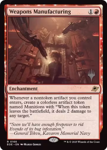 Weapons Manufacturing (168), Promo Pack: Edge of Eternities — Magic card price