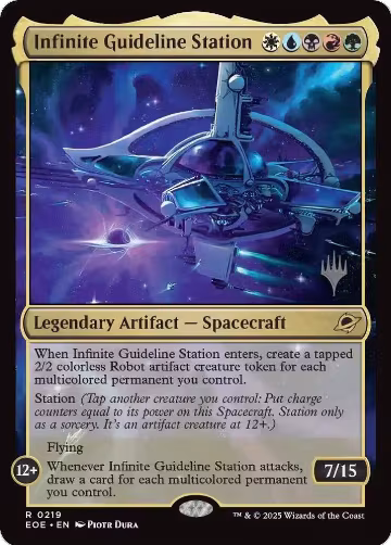 Infinite Guideline Station (219), Promo Pack: Edge of Eternities — Magic card price