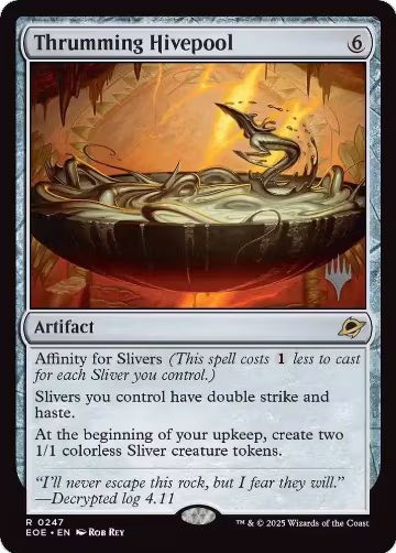 Thrumming Hivepool (247), Promo Pack: Edge of Eternities — Magic card price