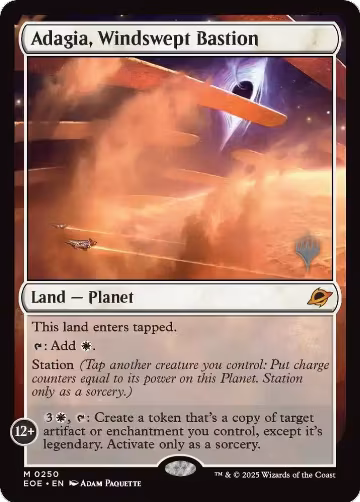 Adagia, Windswept Bastion (250), Promo Pack: Edge of Eternities — Magic card price
