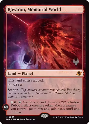 Kavaron, Memorial World (255), Promo Pack: Edge of Eternities — Magic card price
