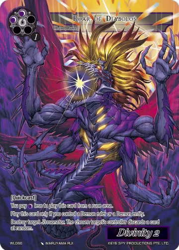 Roar of Diabolos (WL066), Promo Cards — Force of Will card price