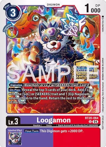 Loogamon (Regionals 25-26 Season 2) (BT20-064 U), Release Special Booster 2.5 — Digimon card price
