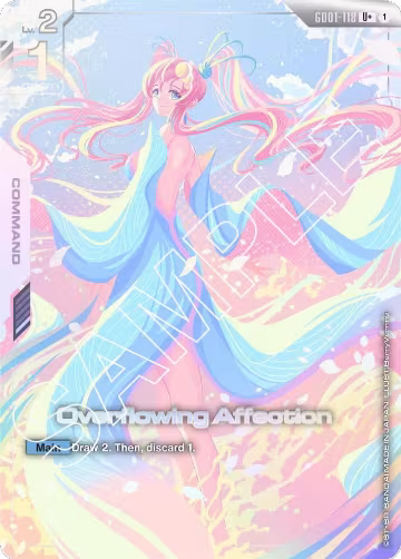 Overflowing Affection (U+) (GD01-118), Newtype Rising — Gundam card price