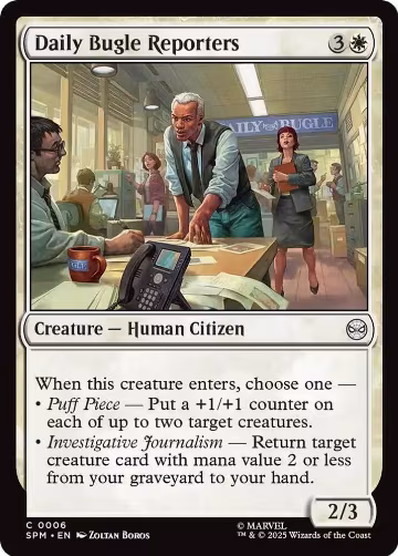 Daily Bugle Reporters (6), Marvel's Spider-Man — Magic card price