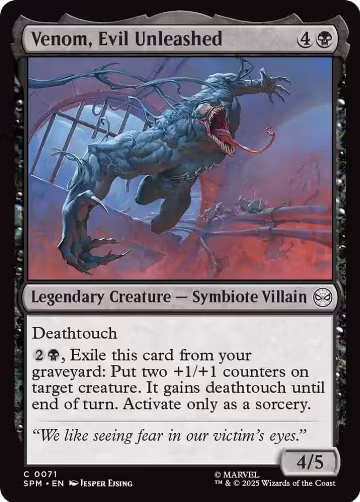 Venom, Evil Unleashed (71), Marvel's Spider-Man — Magic card price