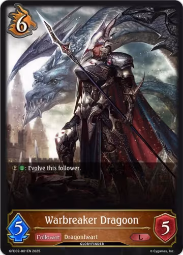 Warbreaker Dragoon (GFD02-001EN), Treacherous Ambitions — Shadowverse card price