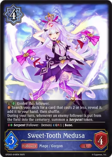 Sweet-Tooth Medusa (GFD02-010EN), Treacherous Ambitions — Shadowverse card price