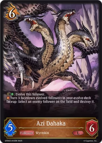 Azi Dahaka (GFD02-012EN), Treacherous Ambitions — Shadowverse card price