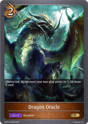 Dragon Oracle (GFD02-030EN), Treacherous Ambitions — Shadowverse card price
