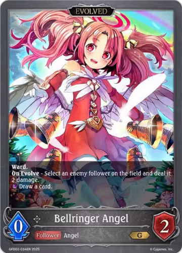 Bellringer Angel (Evolved) (GFD02-034EN), Treacherous Ambitions — Shadowverse card price