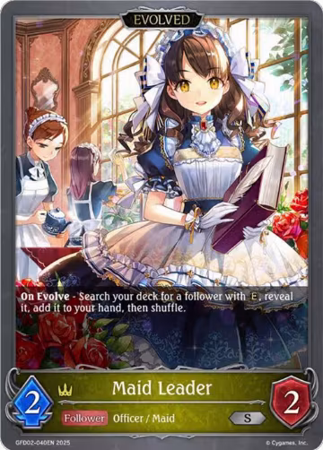 Maid Leader (Evolved) (GFD02-040EN), Treacherous Ambitions — Shadowverse card price