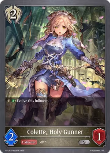 Colette, Holy Gunner (GFD02-052EN), Treacherous Ambitions — Shadowverse card price