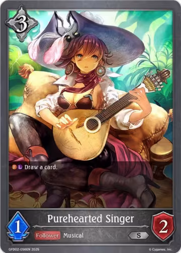 Purehearted Singer (GFD02-056EN), Treacherous Ambitions — Shadowverse card price