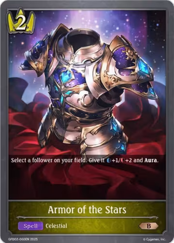 Armor of the Stars (GFD02-060EN), Treacherous Ambitions — Shadowverse card price