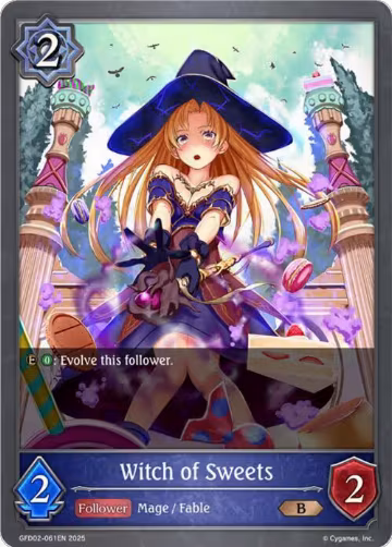 Witch of Sweets (GFD02-061EN), Treacherous Ambitions — Shadowverse card price