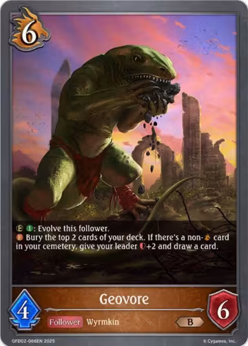 Geovore (GFD02-066EN), Treacherous Ambitions — Shadowverse card price