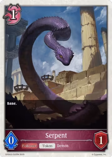 Serpent (GFD02-T02EN), Treacherous Ambitions — Shadowverse card price