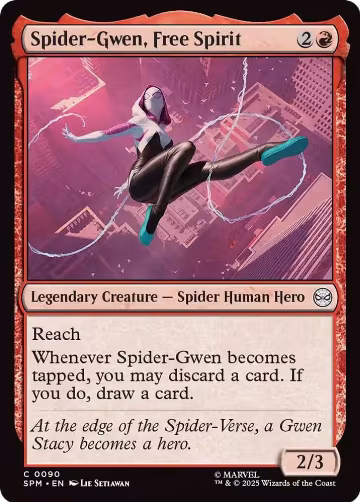 Spider-Gwen, Free Spirit (90), Marvel's Spider-Man — Magic card price