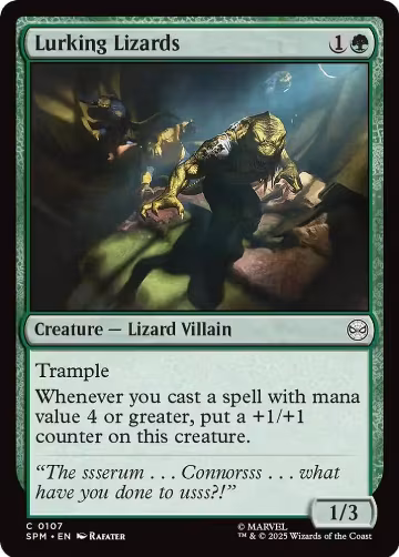 Lurking Lizards (107), Marvel's Spider-Man — Magic card price