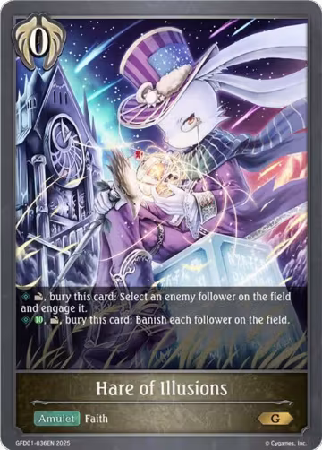 Hare of Illusions (GFD01-036EN), Luxheart Legends — Shadowverse card price